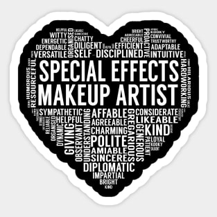 Special Effects Makeup Artist Heart Sticker